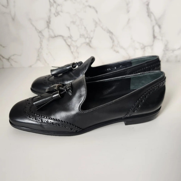 Stuart Weitzman | Boything Lava Brushed Calf Leather Loafers - Size 6 - Picture 4 of 15